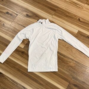 Under Armour White Turtleneck Long Sleeve Compression Shirt